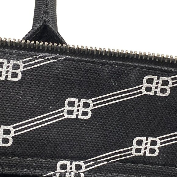 Auth BALENCIAGA BB Monogram Trade Large Tote - Picture 14 of 16